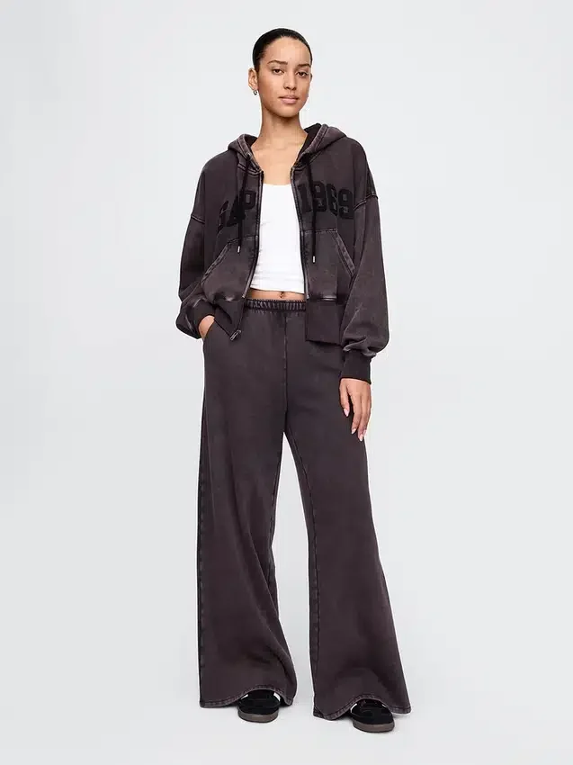 Vintagesoft Wedge Zip-hettegenser