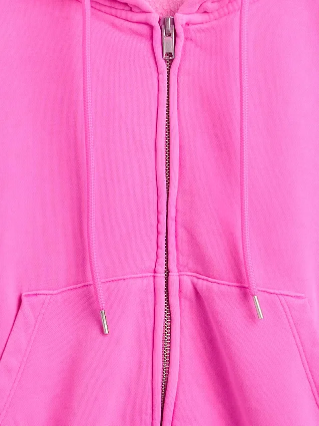 Vintagesoft Wedge Zip-hettegenser