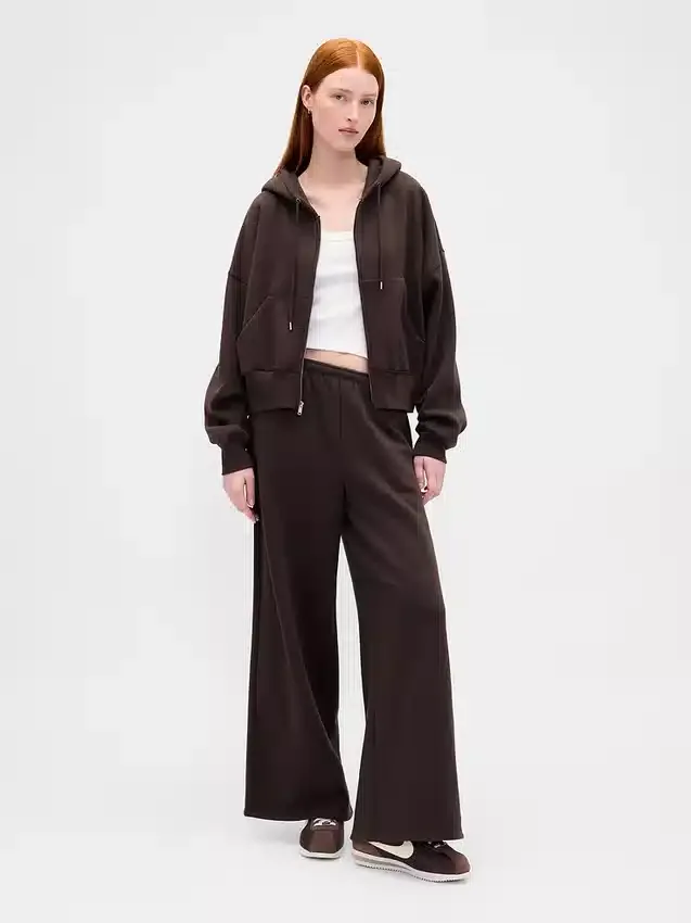 Vintagesoft baggy joggebukse med vide ben
